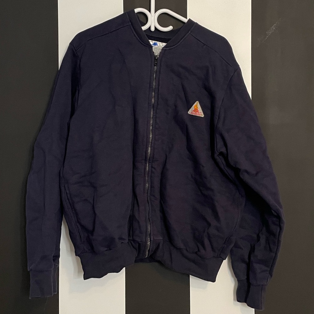 Flame Resistant Navy Blue Bomber Jacket